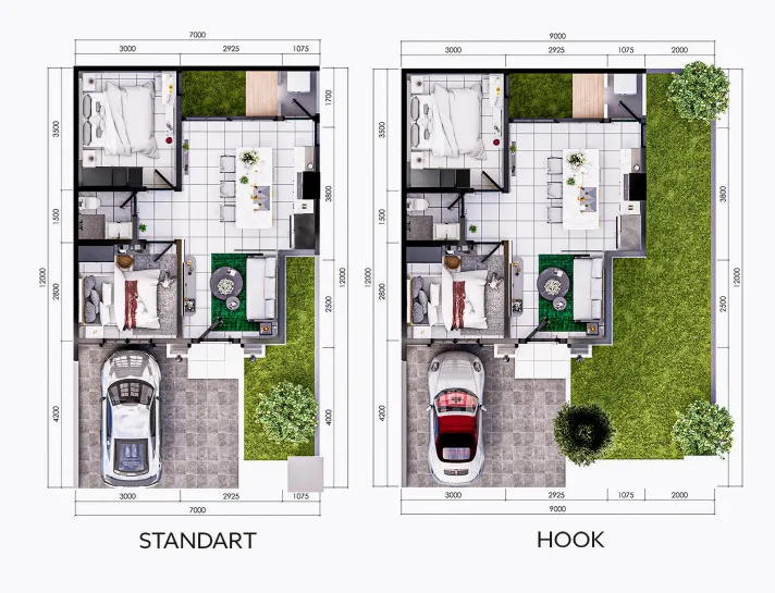 Floor plan for Type 48