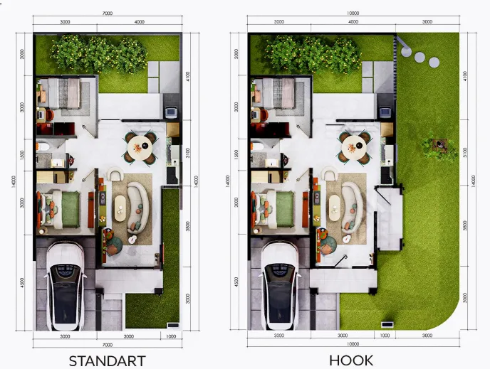 Floor plan for Type 51A