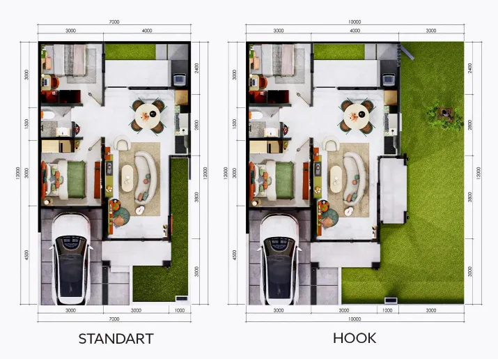 Floor plan for Type 51B