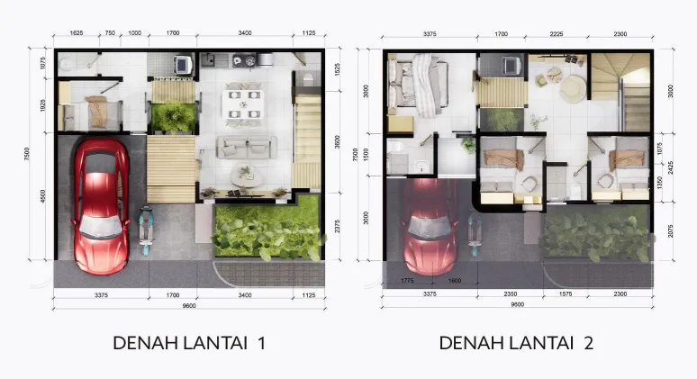 Floor plan for Type 96