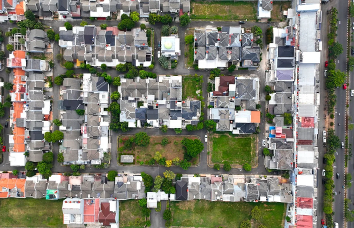 Foto Aerial Metropolis — Cluster Metropolis