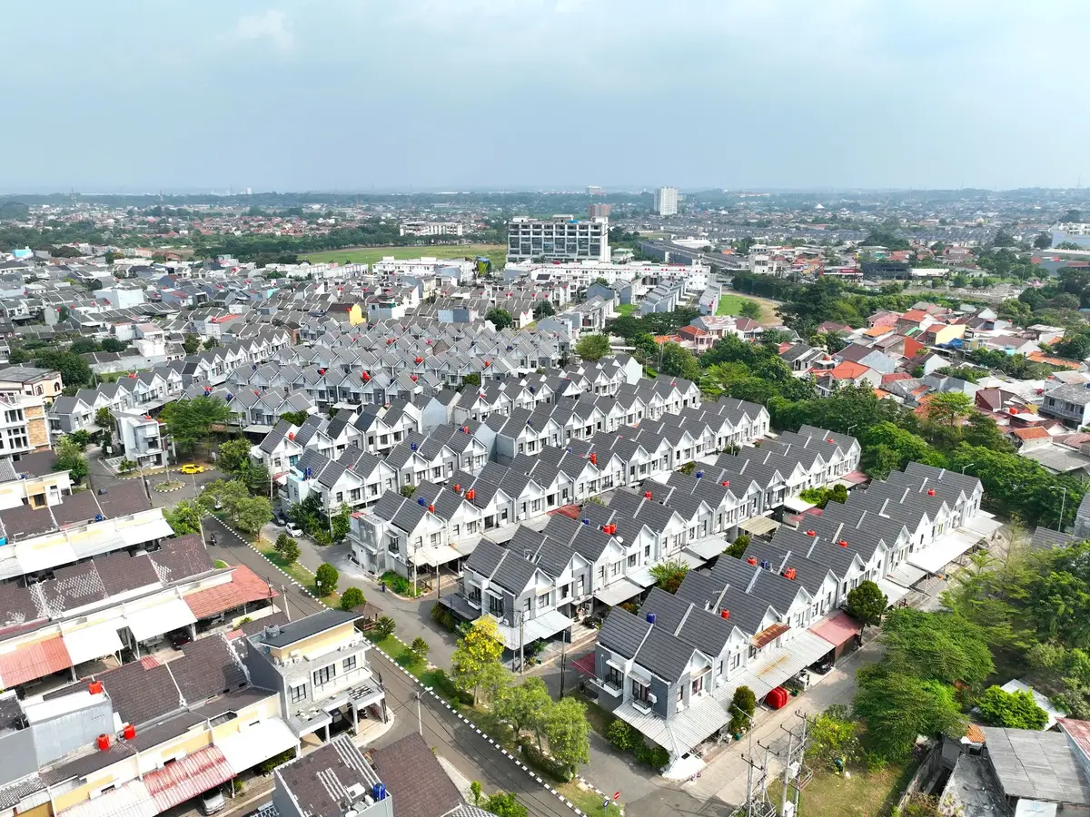 Foto Aerial River Garden — Cluster River Garden